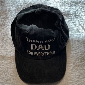 Black 'Thank You Dad' Cap